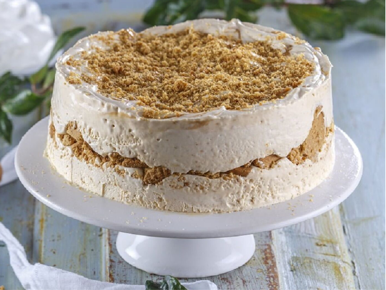Torta Gelada de Bolacha Natal Crocante